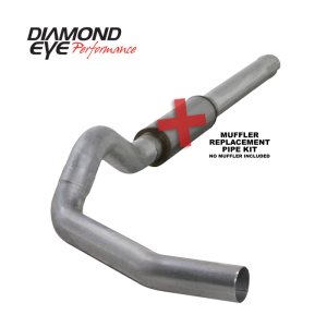 Dodge Cummins 3500 Performance Exhaust - Diamond Eye Performance - Cat Back, Single Rear Exit - `04-`07